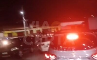 VÍDEO: Madrugada de tiroteio na comunidade do Mosquito; veículos ficam impedidos de passar na ponte de Igapó