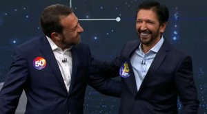 Nunes e Boulos trocam provocações, se abraçam e focam em apagão no 1º debate em São Paulo